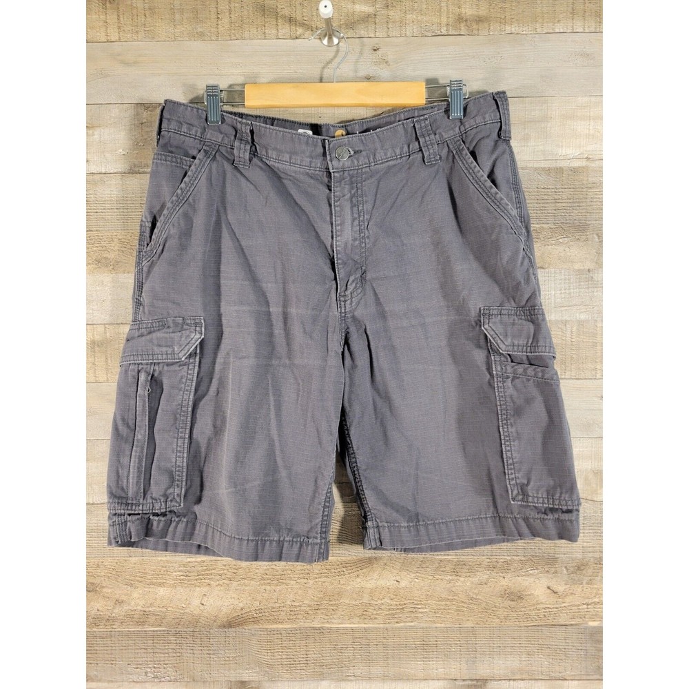 Carhartt 36 x 10" Gray Cotton Relaxed Fit Force Cargo Shorts